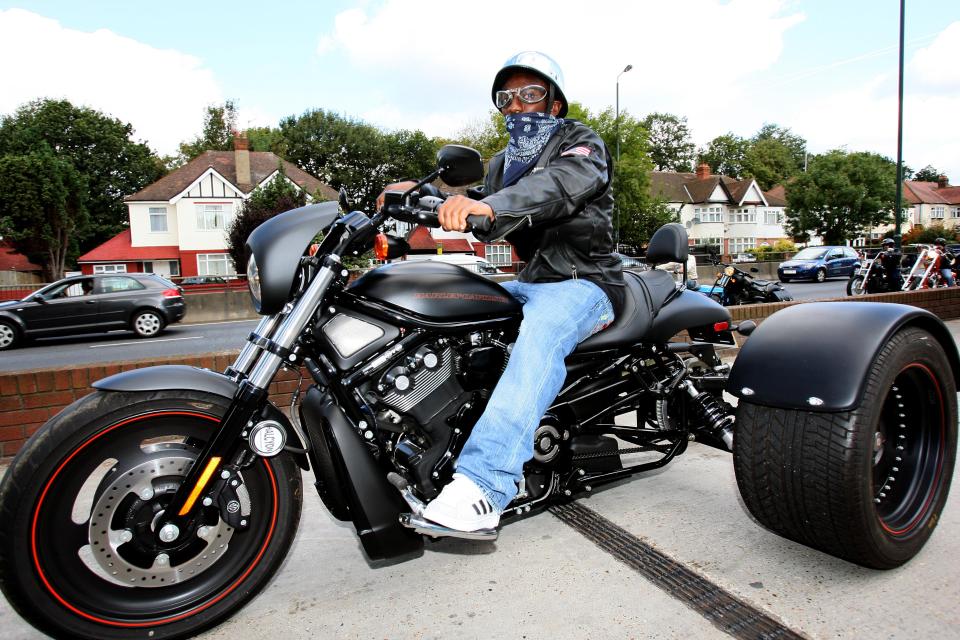  Shaun Wright-Phillips shows the love of motorbikes runs in the family