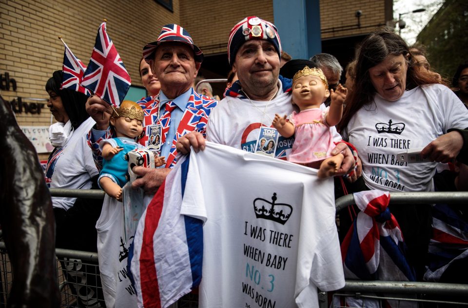  Royal well-wishers have also flocked to the hospital in a hope of catching sight of Kate when she emerges