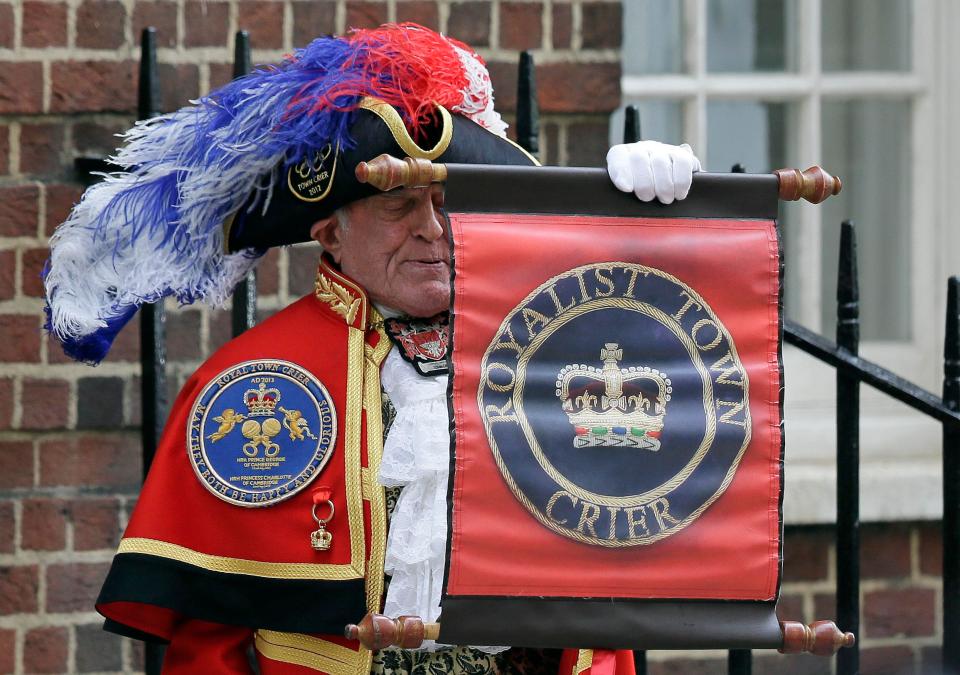  'Unofficial' town crier Tony Appleton is a fixture at royal events