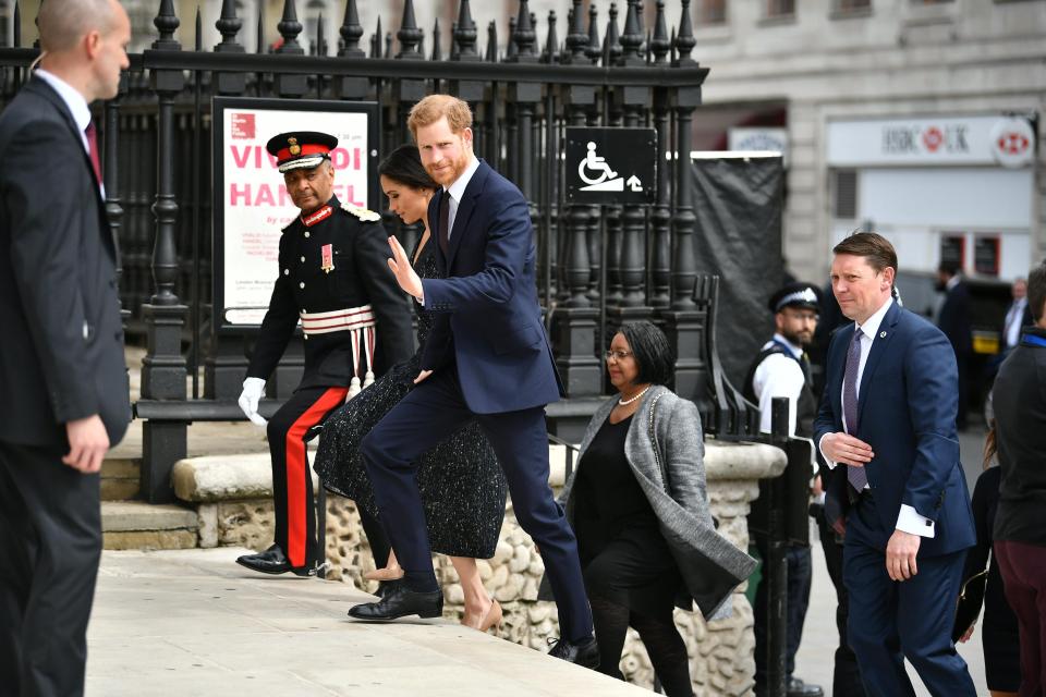  Prince Harry and Meghan Markle attended a service to mark 25 years since Stephen Lawrence was killed yesterday