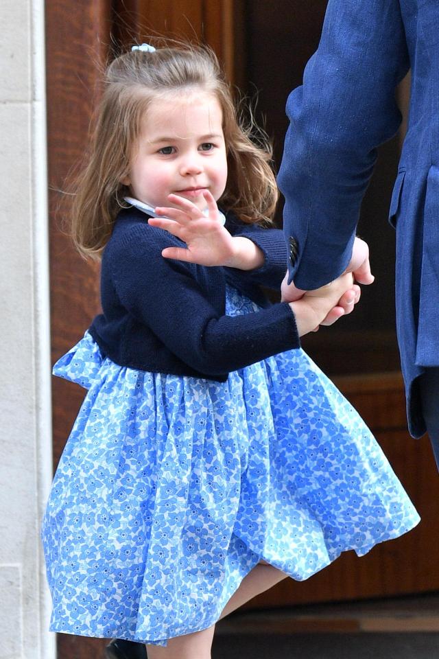  Princess Charlotte enjoyed waving to the cameras