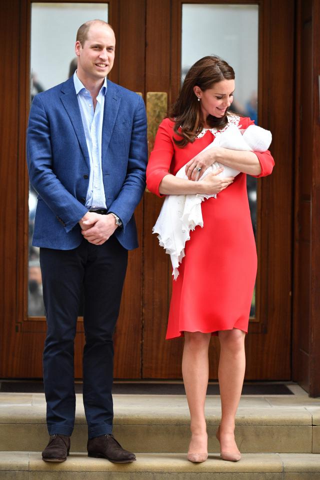  Beaming Prince William and Kate show off their baby boy to the world