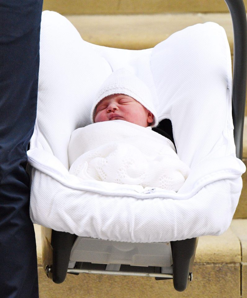  The fifth-in-line to the throne was carried out of the Lindo Wing by his proud parents