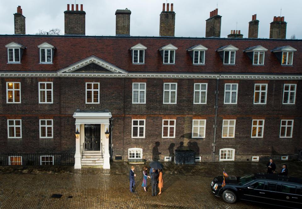  The family live at Kensington Palace in the 1A Apartment, along with their staff