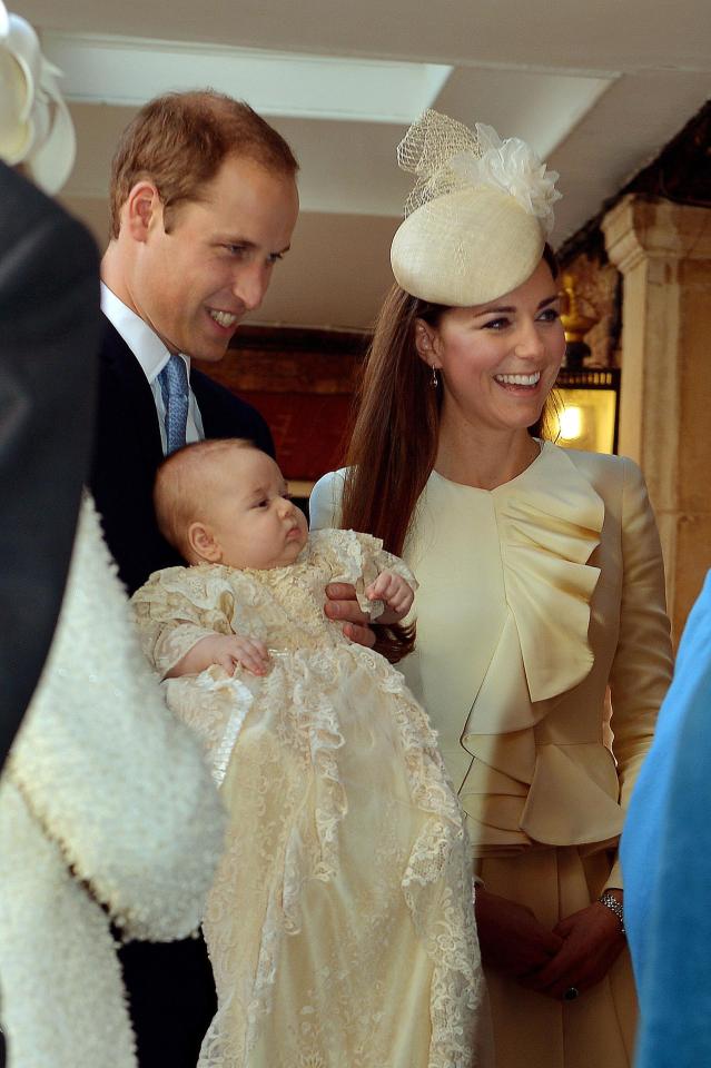  George, pictured, was christened in London - while Charlotte was baptised at the iconic Sandringham church the royals visit on Christmas Day