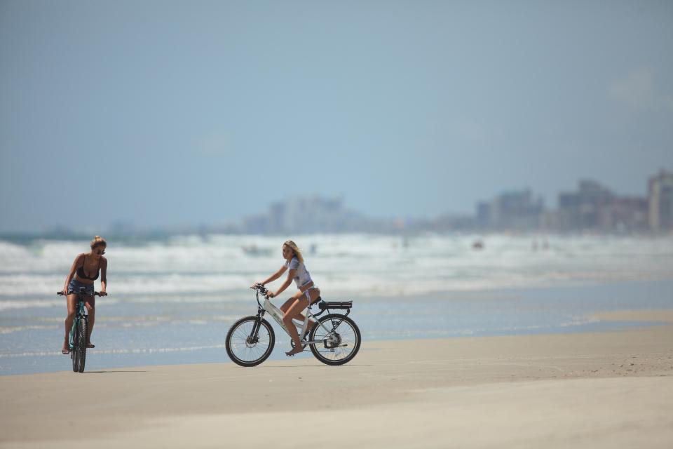  Riders enjoy a beach pedal in Florida