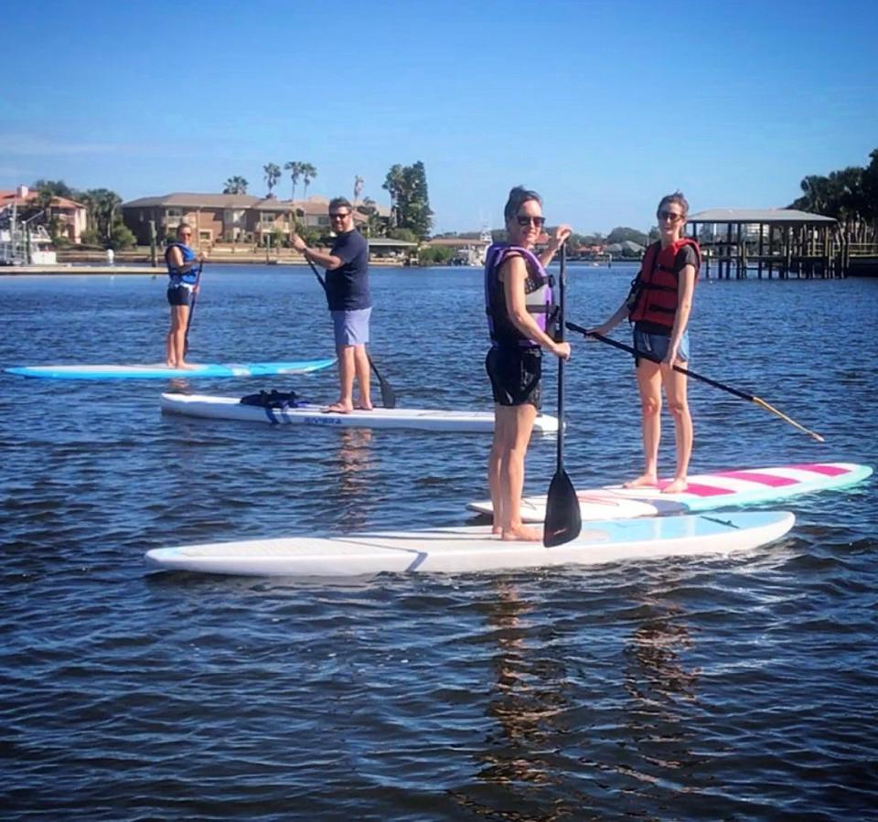  Our writer tries her hand at paddle-boarding on a trip to the Sunshine State of Florida