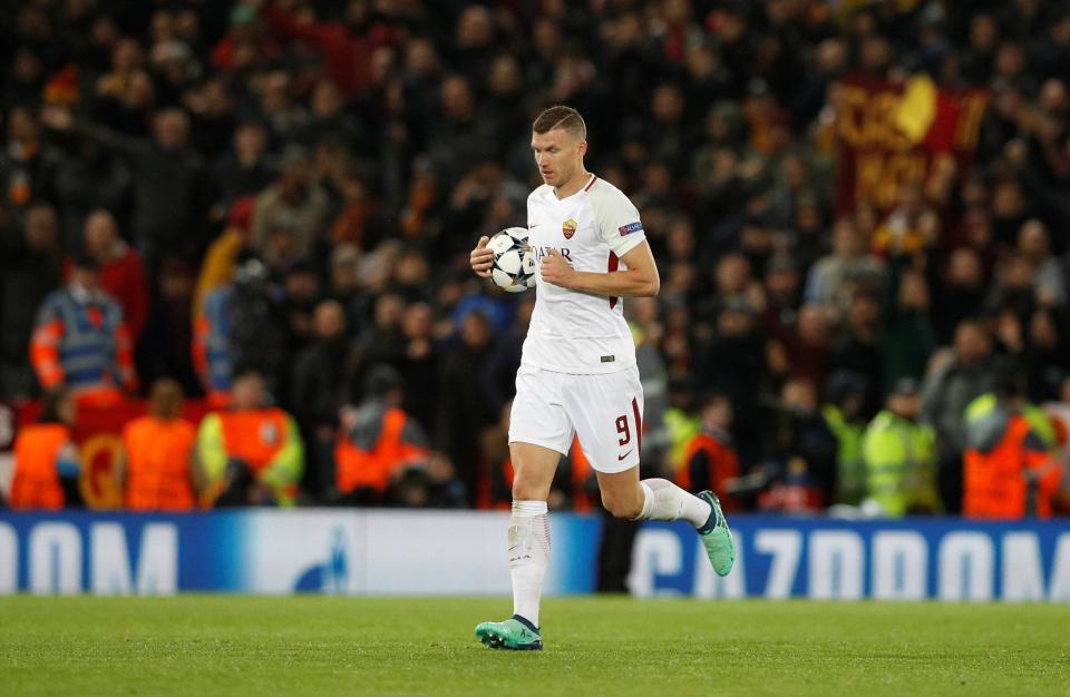  Edin Dzeko still believed that his team could get more cheer from what looked like a lost cause