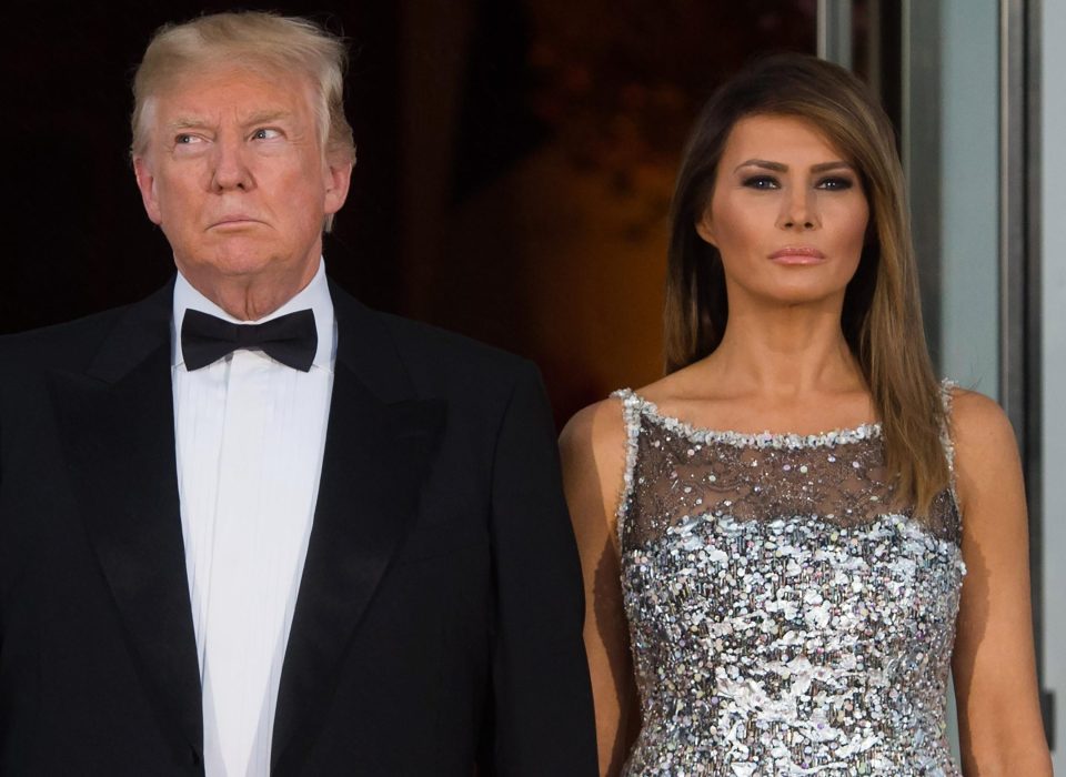  Trump was married to Melania, right, at the time of the alleged affair