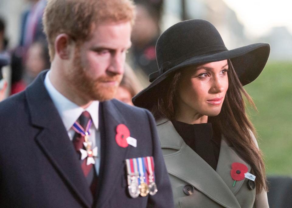  Harry and Meghan were paying their respects to the Australian and New Zealand war dead