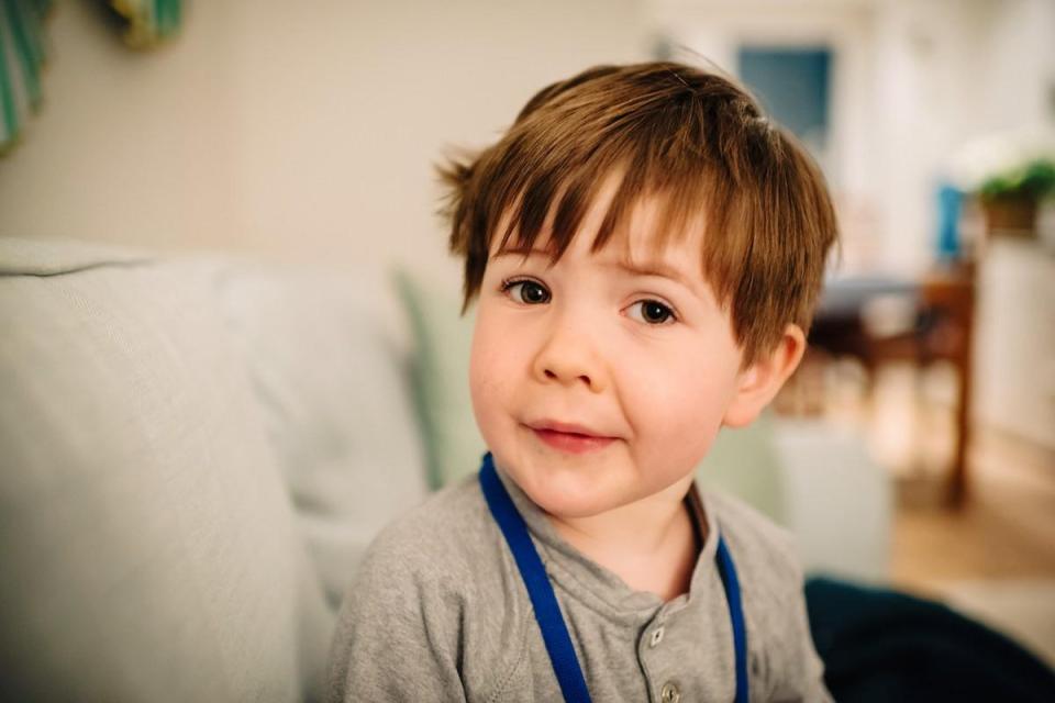  Little George was diagnosed with childhood dementia when he was three