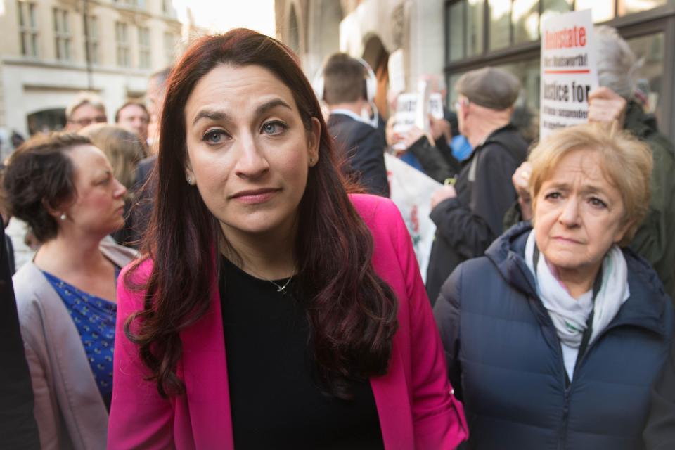  The Labour MPs were greeted by Mr Wadsworth’s supporters, who were chanting for him to be reinstated