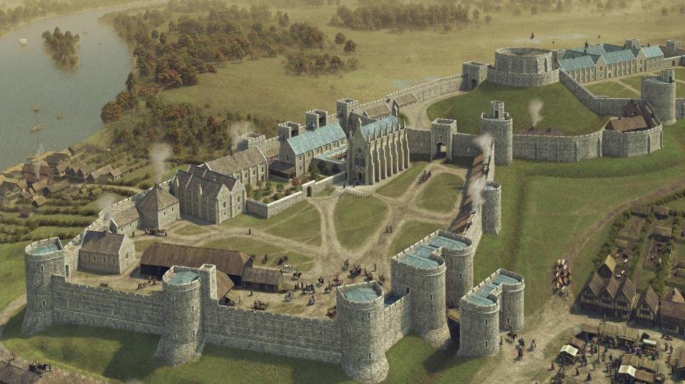  Although new features to the palace were added continuously through the twelfth century, it was the thirteen century that really made an impact. In around 60 years the palace had exploded in size and by around 1272 an artist's impression highlights for the first time Windsor castle taking a similar shape to what it does today.