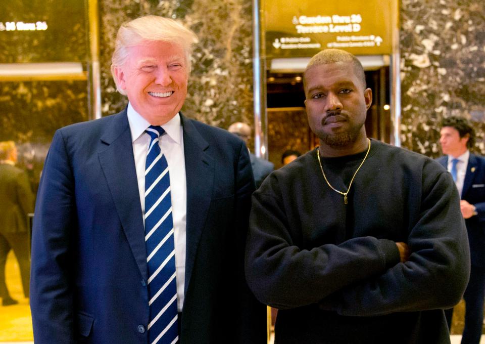  Kanye West took to Twitter to share his love for Trump