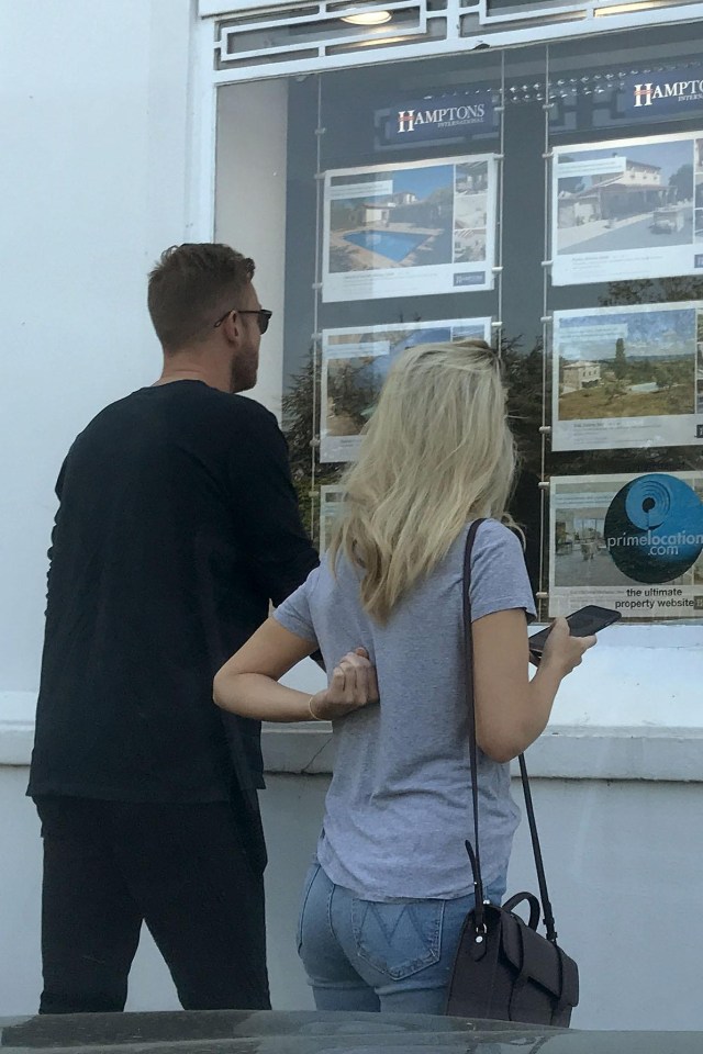 Mollie King and Stuart Broad were pictured house hunting together