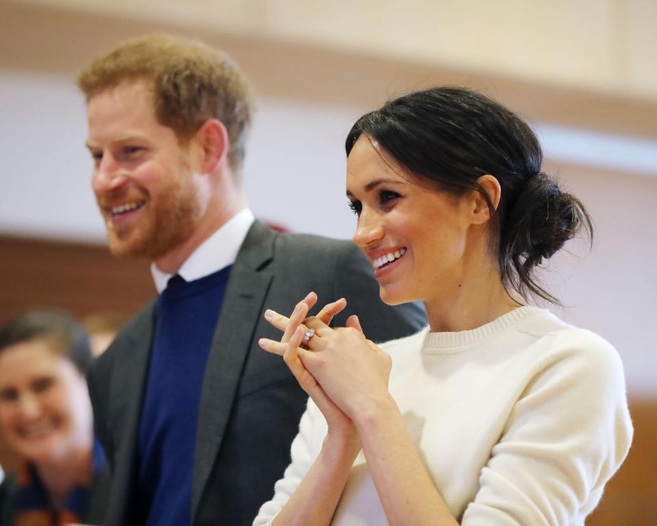  Meghan regularly wears her hair in a chic loose chignon