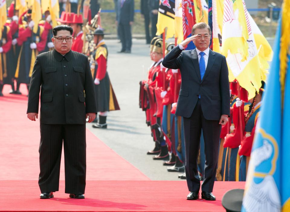  The meeting between the warring nations is hoped to bring peace to the Korean peninsula