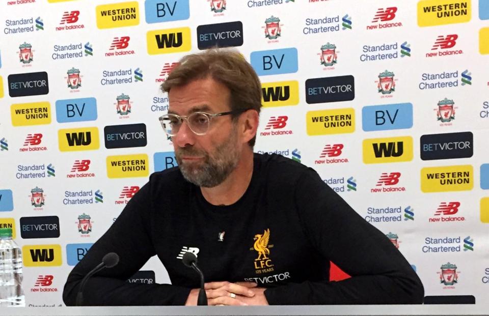  Klopp was speaking to the media this morning as his Liverpool side prepare to welcome Stoke to Anfield tomorrow