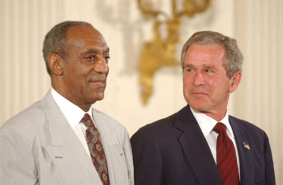  Cosby was awarded the Presidential Medal of Freedom by George W. Bush in 2002