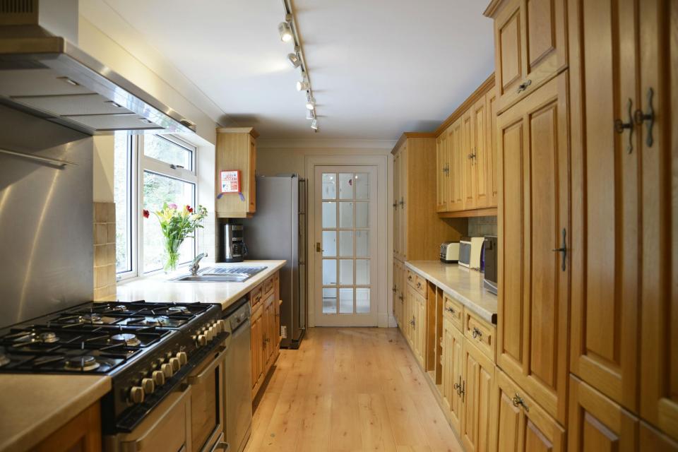  The kitchen features a double hob and plenty of room