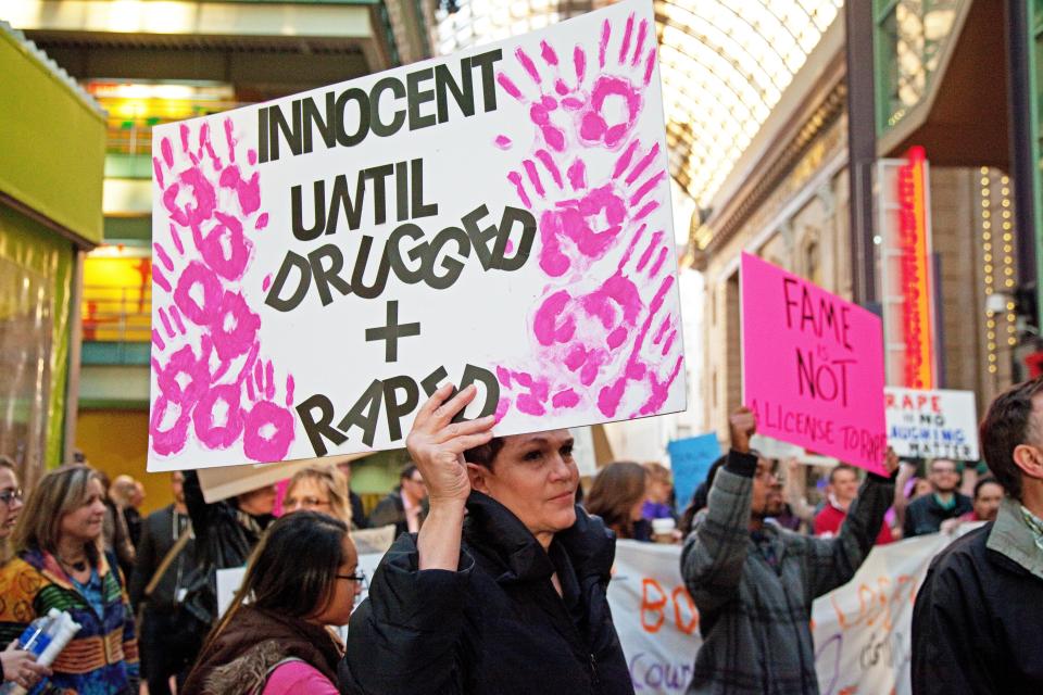  Protesters at an appearance by Cosby at the Denver Performing Arts Complex in 2015