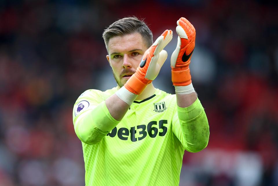  Jack Butland is likely to be on the way out of Stoke if they are relegated to the Championship