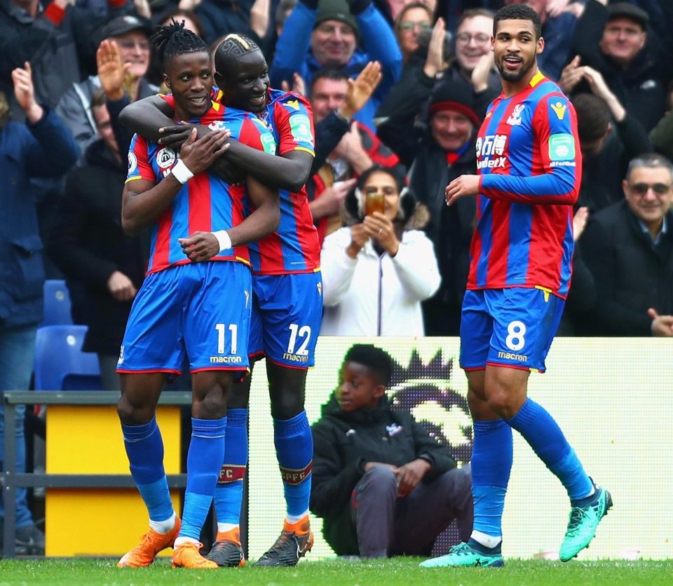  Crystal Palace got off to a dream start thanks to Wilfried Zaha's opener