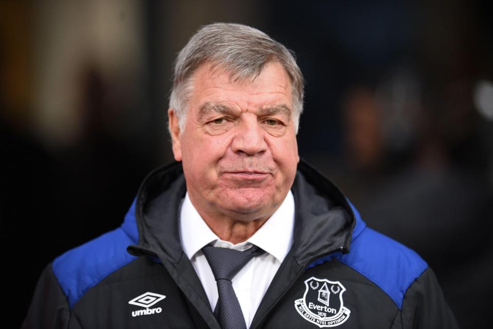  Sam Allardyce is facing discontent among Everton fans, despite his fine record