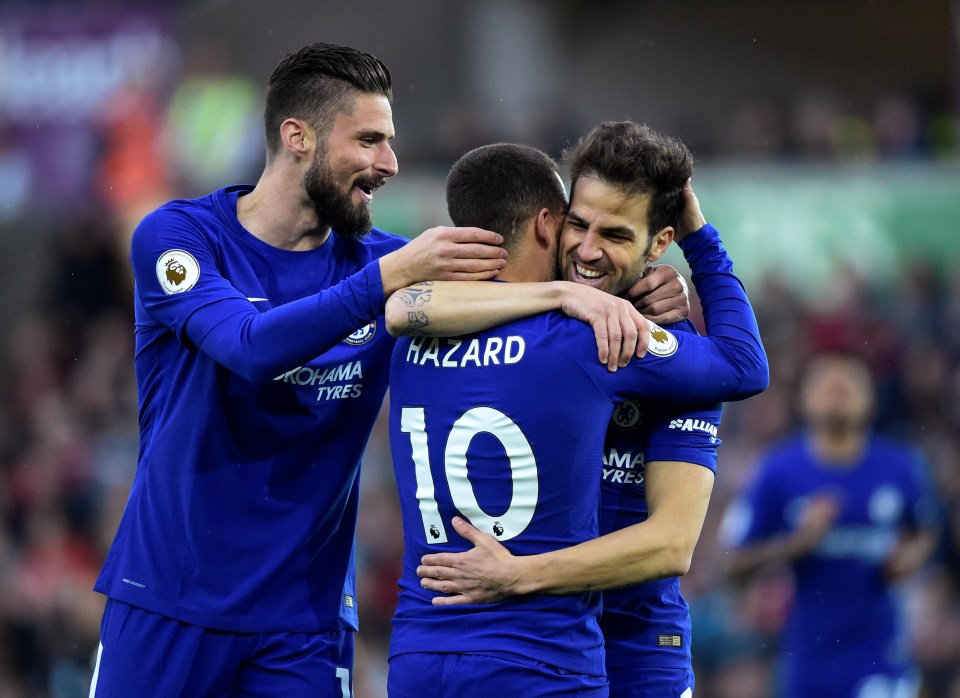 Fabregas applied the finishing touch to the good work from Hazard