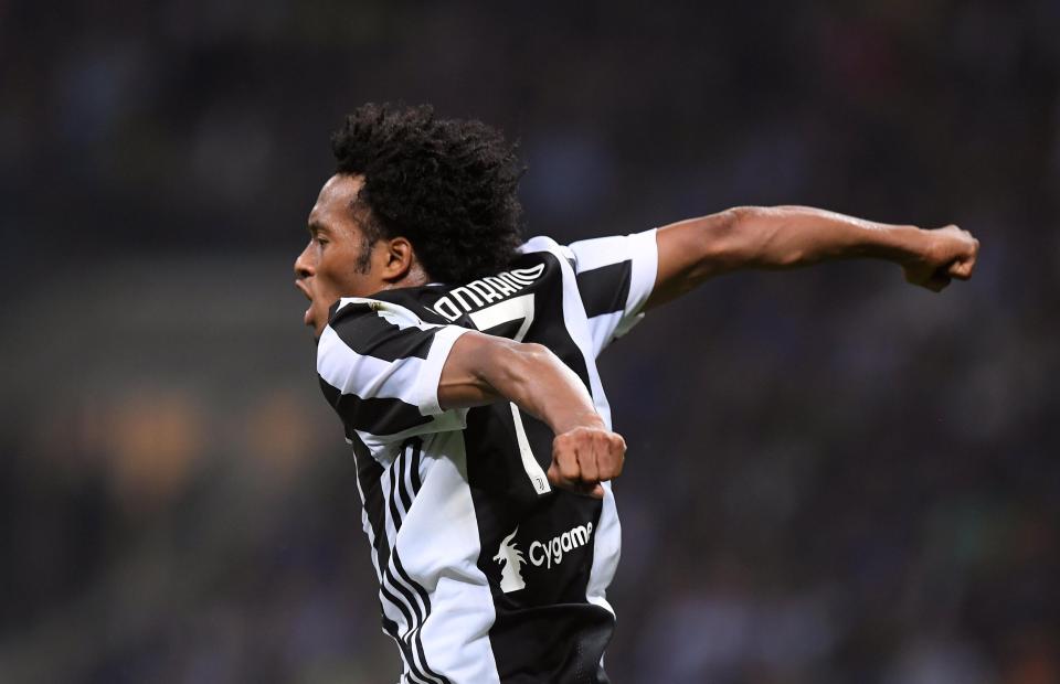  Juan Cuadrado shot was deflected into the net at a tight angle