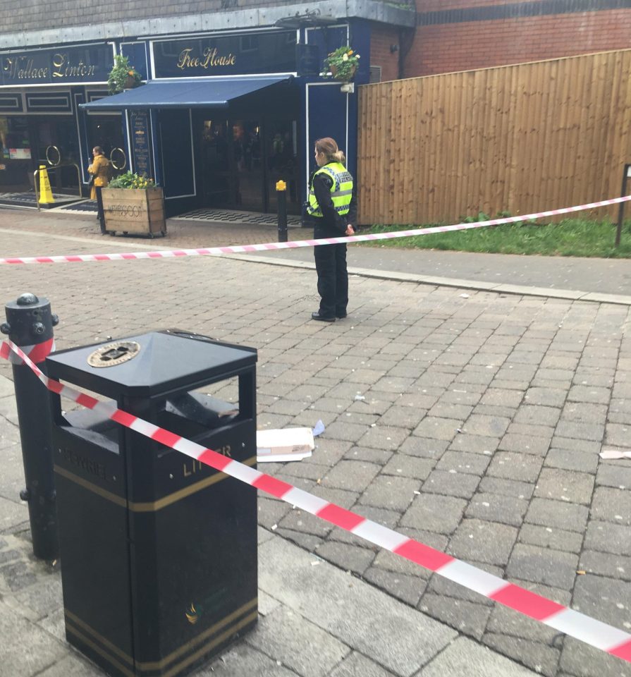  Cops have cordoned off the scene of the incident this morning