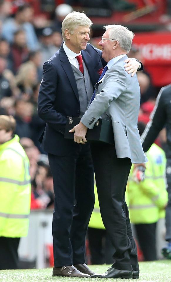  Wenger and Fergie appeared ready to dance one more time on the touchline