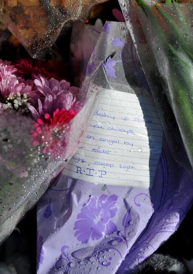  Local residents have been among those leaving floral tributes to the tot