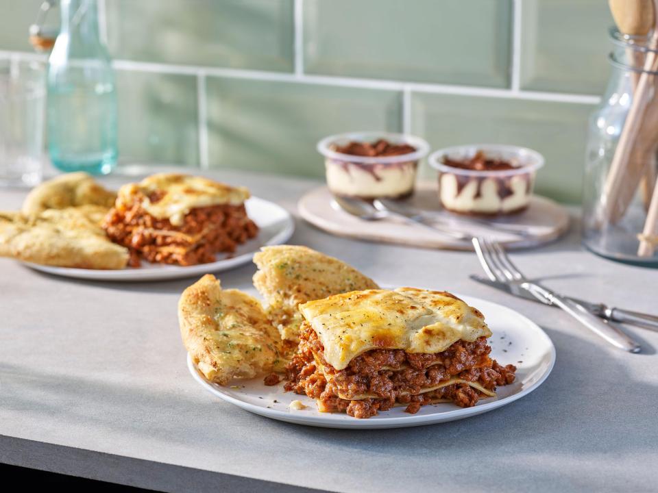  Get a lasagne, flatbread, and tiramisu for £6 as part of the Co-op's chilled meal for two