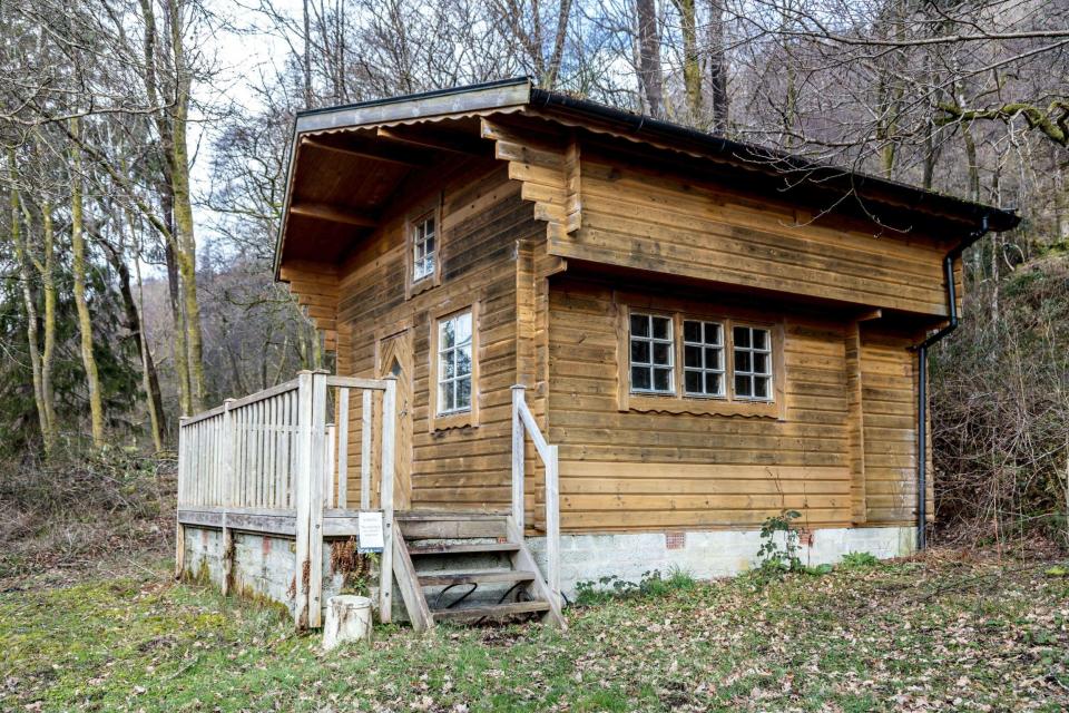  The 13.5 acres of grounds also contain a timber boathouse