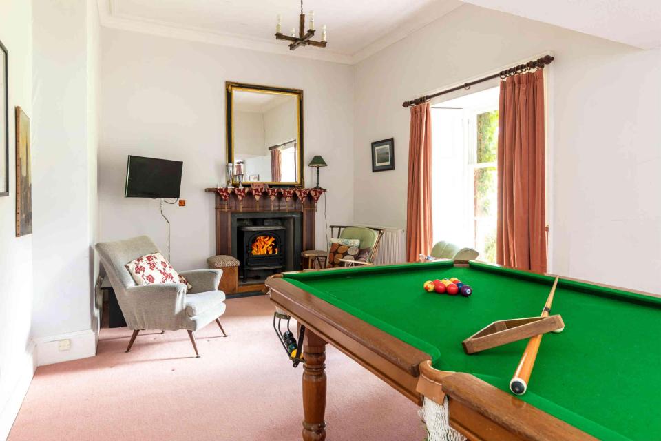  A ground floor games room will keep guests entertained