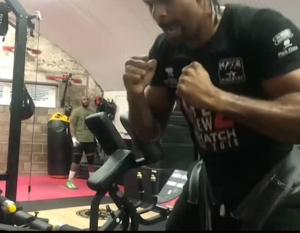 David Haye posted a video to his Instagram working up a sweat, as his confidence seems to be growing