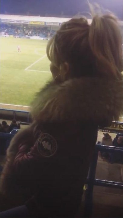  Olivia Attwood was seen cheering on her fella Bradley Dack at the match