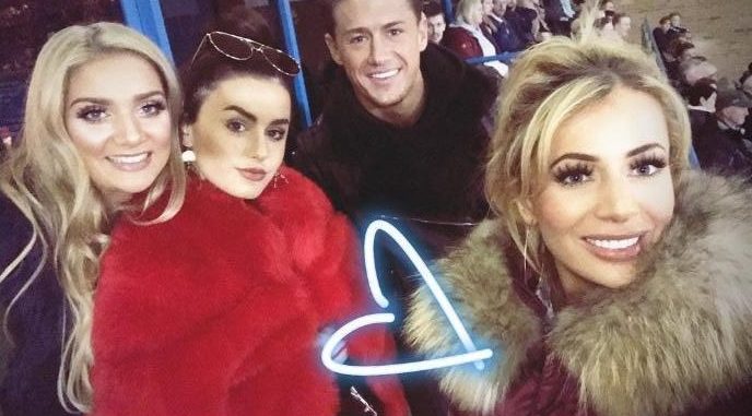  Olivia uploaded a snap of her with friends from the Gillingham box