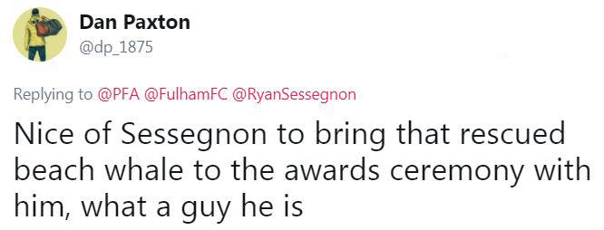  Dan Paxton issued an apology for this tweet regarding Sessegnon's girlfriend