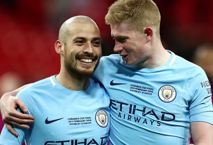  David Silva and Kevin de Bruyne boss the Manchester City midfield