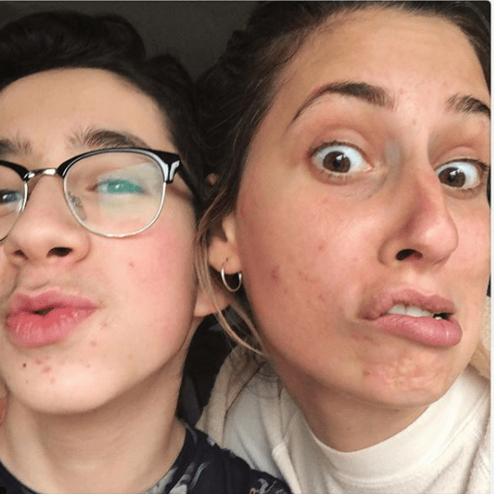  Stacey Solomon shared this picture with her younger brother Josh