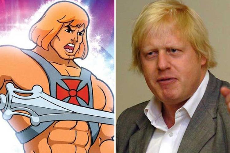  Boris Johnson is the spit of He-Man – from the neck up at least