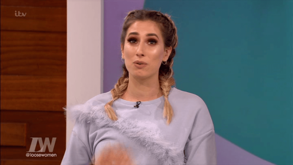 Stacey Solomon cried after watching a recap of the girls’ routine