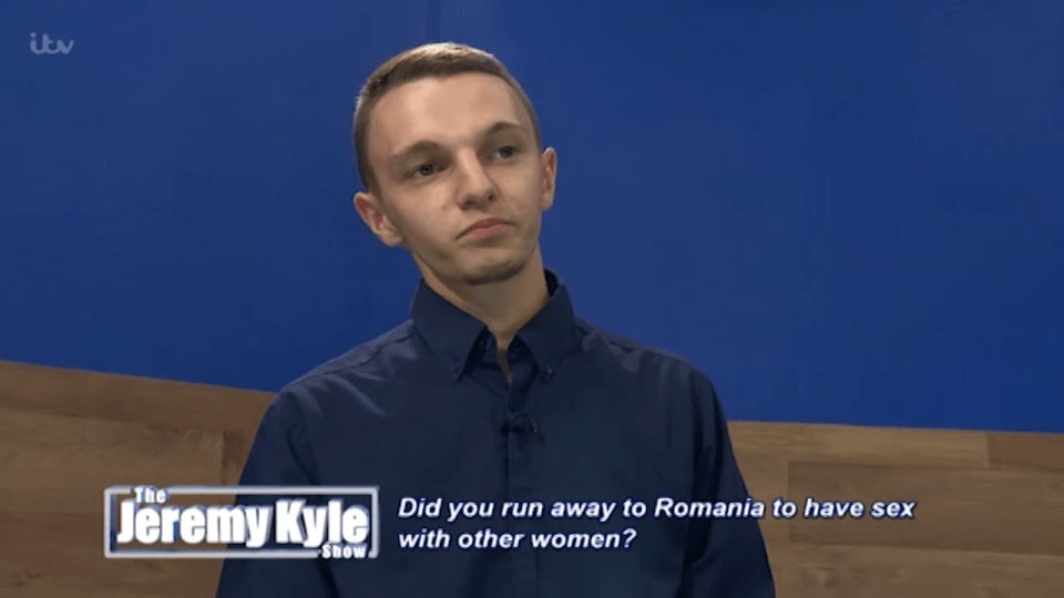 The love-rat left his girlfriend and her child to go to Romania where he kissed three women