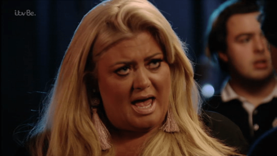  Gemma Collins looked shocked at finding out what her boyfriend was using to keeps his armpits smelling good