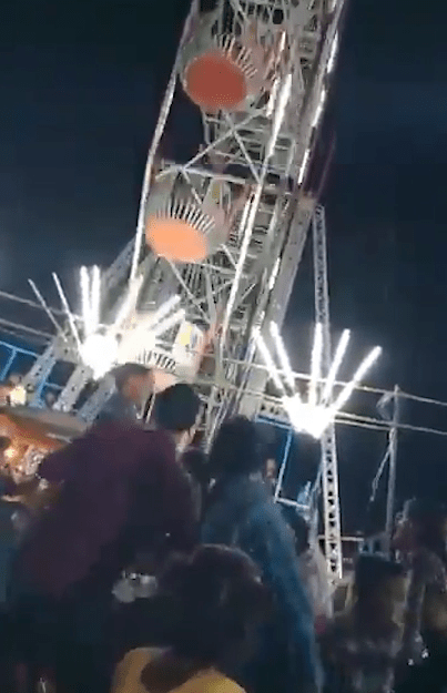  A 10-year-old girl was killed when she was thrown from a ferris wheel at a funfair in India