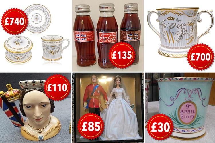  Here is some of the royal memorabilia that is worth hundreds