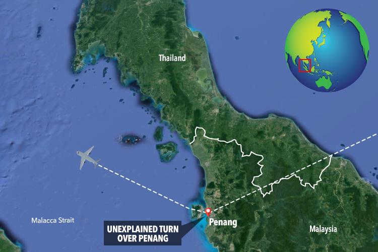 The plane made a ‘deliberate’ turn off course before plunging into the Indian Ocean