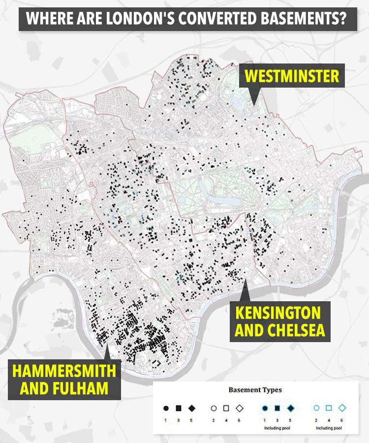 In the past decade, there has been almost 5,000 basement conversions in London